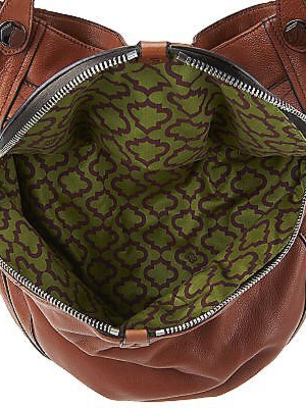 orYANY Leather Cassie Hobo with Front Pouch & Braided Detail - Picture 9 of 11